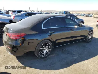 2023 Mercedes-Benz C 300 with VIN W1KAF4HB0PR153442, listed as a Copart auction lot 45536115 with 19,333 mi miles and Salvage Title. Bid and sale history available at DreamBid. Image 3.