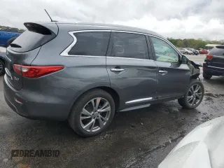2015 Infiniti QX60 with VIN 5N1AL0MM1FC507436, listed as a Copart auction lot 50399365 with 80,006 mi miles and Salvage Title. Bid and sale history available at DreamBid. Image 3.
