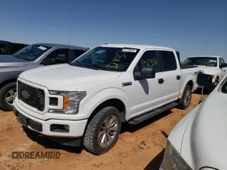 2018 Ford F-150 XL with VIN 1FTEW1E53JKF74547, listed as a Copart auction lot 51710635 with 202,356 mi miles and Clean Title. Bid and sale history available at DreamBid. Image 1.