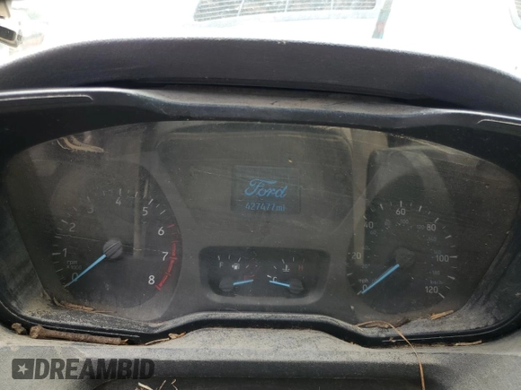 2015 Ford Transit Cargo with VIN 1FTNR2CM9FKA08696, listed as a Copart auction lot 57649205 with 427,477 mi miles and Salvage title. Bid and sale history available at DreamBid. Image 9.
