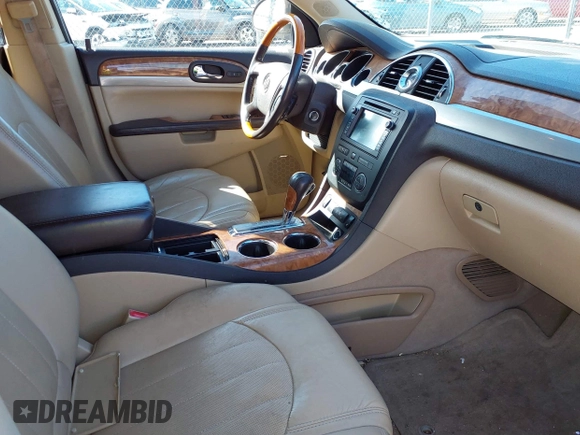 2012 Buick Enclave Leather with VIN 5GAKRCED6CJ389108, listed as a IAAI auction lot 41854814 with 211,473 mi miles and . Bid and sale history available at carsss.com. Image 5.