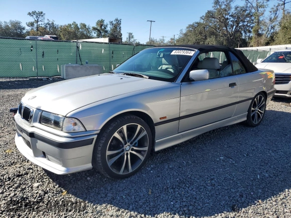 1999 BMW 3 Series 323icA with VIN WBABJ8338XEM24966, listed as a Copart auction lot 83029364 with 91,530 mi miles and Non Repairable. Bid and sale history available at carsss.com. Image 1.