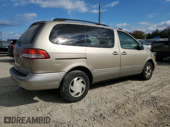 2002 Toyota Sienna LE with VIN 4T3ZF13C12U473762, listed as a Copart auction lot 79647244 with 289,344 mi miles and Salvage Title. Bid and sale history available at carsss.com. Image 3.
