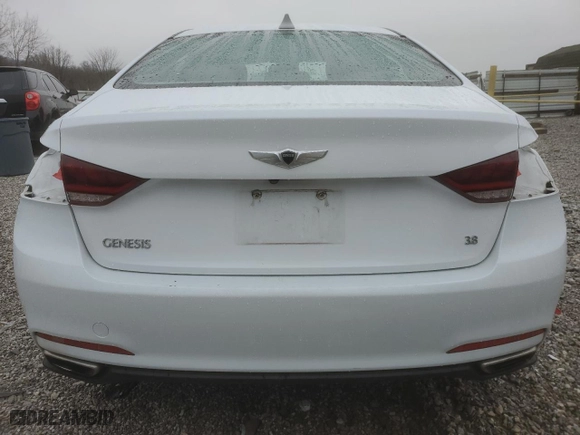 2016 Hyundai Genesis 3.8L with VIN KMHGN4JE2GU127753, listed as a Copart auction lot 45014325 with 110,869 mi miles and Salvage Title. Bid and sale history available at carsss.com. Image 6.