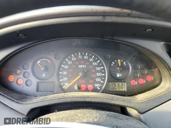 2001 Ford Focus SE with VIN 1FAFP34P91W367045, listed as a Copart auction lot 47340195 with 194,728 mi miles and Salvage Title. Bid and sale history available at carsss.com. Image 9.
