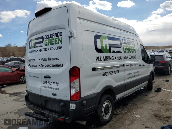 2020 Ford Transit Cargo with VIN 1FTBR1XG9LKB78778, listed as a Copart auction lot 46772515 with 64,396 mi miles and Salvage Title. Bid and sale history available at DreamBid. Image 3.