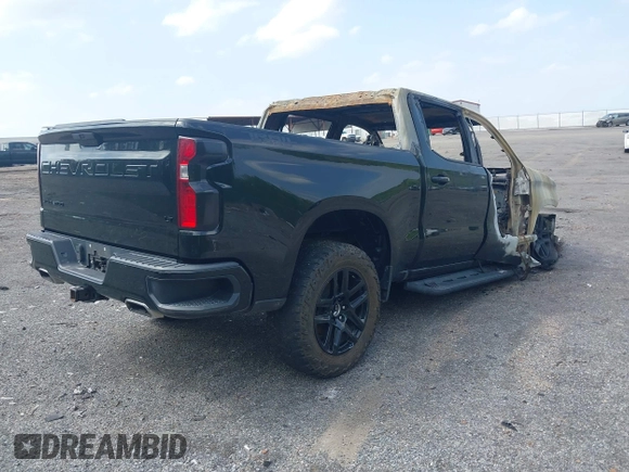 2021 Chevrolet Silverado 1500 LT Trail Boss with VIN 3GCPYFEL9MG412514, listed as a IAAI auction lot 41929711 with Not Provided miles. Bid and sale history available at carsss.com. Image 4.