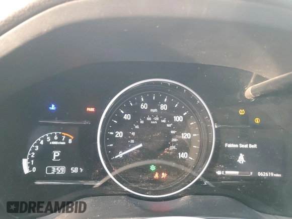 2022 Honda HR-V EX with VIN 3CZRU6H5XNM730267, listed as a Copart auction lot 42173515 with 62,619 mi miles and Salvage Title. Bid and sale history available at carsss.com. Image 9.