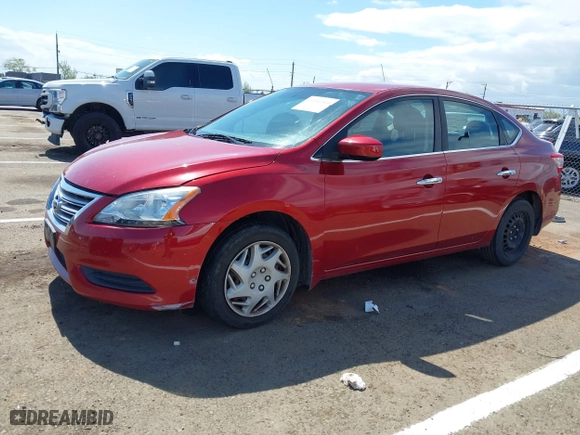 2014 Nissan Sentra SV with VIN 3N1AB7AP0EY326075, listed as a IAAI auction lot 41906960 with 135,604 mi miles. Bid and sale history available at carsss.com. Image 17.