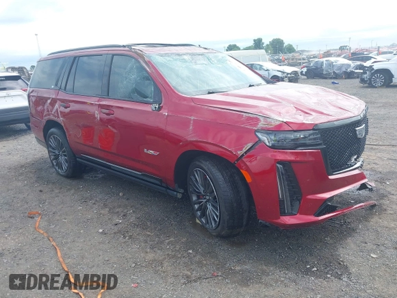 2024 Cadillac Escalade AWD V-Series z VIN 1GYS4HK99RR339334, wystawiony jako IAAI lot #42280146 z przebiegiem 19 210 mil mil oraz . Historia ofert i sprzedaży dostępna na DreamBid. Obrazek 1.