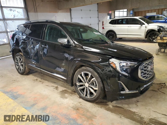 2019 GMC Terrain Denali with VIN 3GKALXEX0KL221747, listed as a Copart auction lot 47476825 with 0 mi miles and Salvage Title. Bid and sale history available at carsss.com. Image 4.