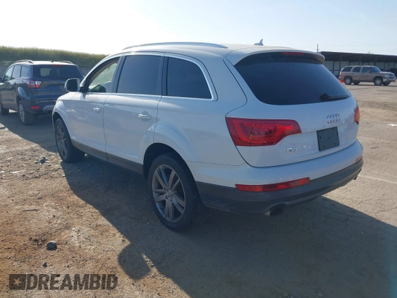 2013 Audi Q7 Premium Plus with VIN WA1LGAFE9DD011184, listed as a IAAI auction lot 42097346 with 148,786 mi miles and . Bid and sale history available at DreamBid. Image 3.