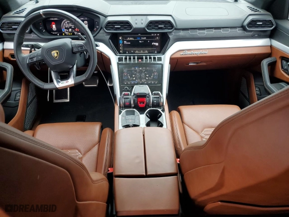 2021 Lamborghini Urus with VIN ZPBUA1ZL0MLA13913, listed as a Copart auction lot 53748385 with 31,001 mi miles and Salvage Title. Bid and sale history available at carsss.com. Image 8.