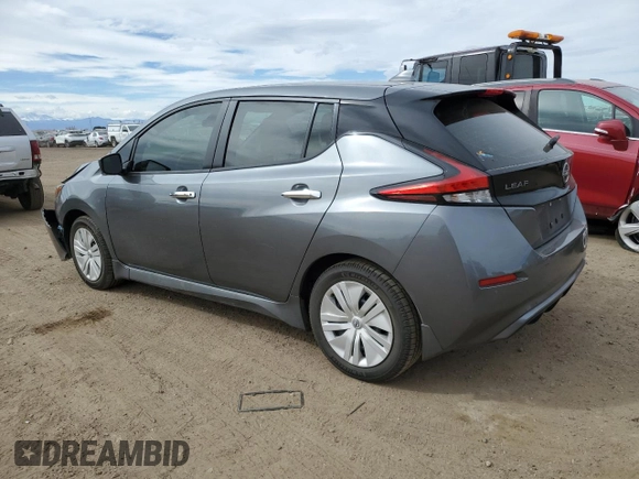 2023 Nissan LEAF S with VIN 1N4AZ1BV2PC554003, listed as a Copart auction lot 50589395 with 25,261 mi miles and Salvage Title. Bid and sale history available at DreamBid. Image 2.