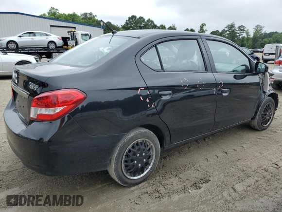2020 Mitsubishi Mirage ES with VIN ML32F3FJ4LHF06340, listed as a Copart auction lot 60728815 with 52,985 mi miles and Salvage title. Bid and sale history available at DreamBid. Image 3.