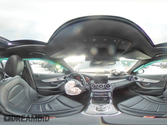 2018 Mercedes-Benz C 300 with VIN 55SWF4JB6JU251221, listed as a Copart auction lot 53234015 with 47,257 mi miles and Salvage title. Bid and sale history available at DreamBid. Image 14.
