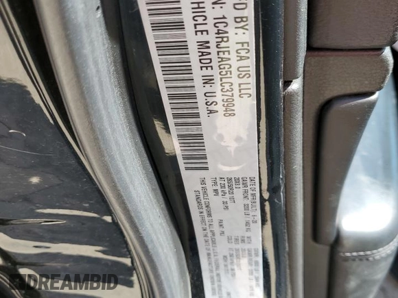 2020 Jeep Grand Cherokee Altitude z VIN 1C4RJEAG5LC379948, wystawiony jako Copart lot #56321505 z przebiegiem 98 060 mil mil oraz Szkoda całkowita • Salvage title. Historia ofert i sprzedaży dostępna na DreamBid. Obrazek 13.