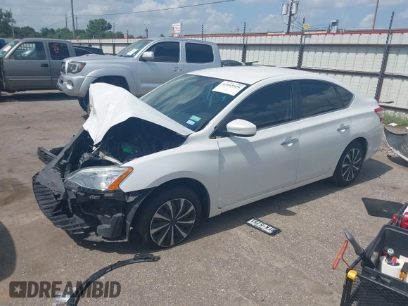 2014 Nissan Sentra SV with VIN 3N1AB7AP6EY327795, listed as a IAAI auction lot 42553929 with 126,138 mi miles and . Bid and sale history available at DreamBid. Image 2.