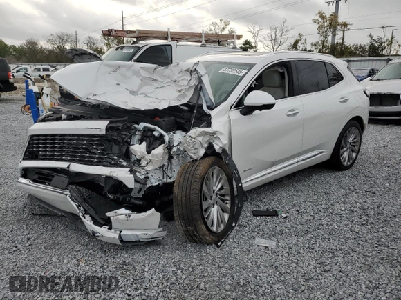 2024 Buick Envision Avenir with VIN LRBFZSE49RD047944, listed as a Copart auction lot 47752545 with Not Provided miles and Salvage Title. Bid and sale history available at carsss.com. Image 1.