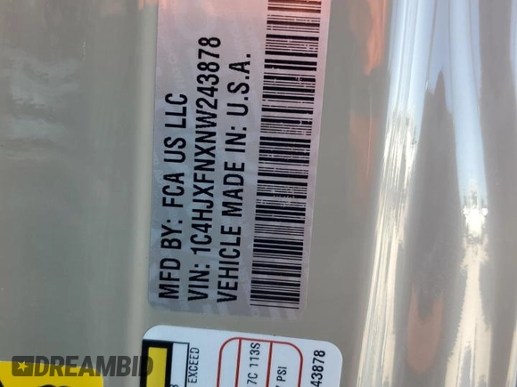 2022 Jeep Wrangler Unlimited Rubicon с VIN 1C4HJXFNXNW243878, выставлен на аукционе Copart как лот 81610334 с пробегом 29 210 миль миль и Чистый • Clean title. История ставок и продаж доступна на DreamBid. Изображение 13.