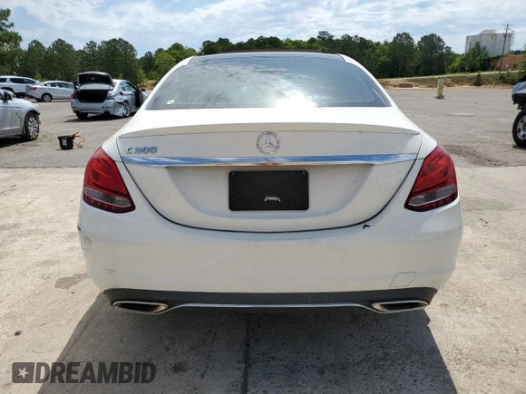2017 Mercedes-Benz C 300 with VIN WDDWF4JB7HR247545, listed as a Copart auction lot 58122795 with 86,905 mi miles and Clean title. Bid and sale history available at DreamBid. Image 6.
