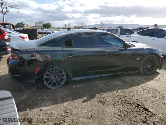 2020 Dodge Charger Scat Pack with VIN 2C3CDXGJ4LH247969, listed as a Copart auction lot 45527845 with 69,817 mi miles and Salvage Title. Bid and sale history available at carsss.com. Image 3.