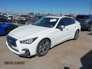 2018 Infiniti Q50 3.0t LUXE with VIN JN1EV7AP5JM355898, listed as a IAAI auction lot 40455903 with 80,812 mi miles. Bid and sale history available at carsss.com. Image 18.