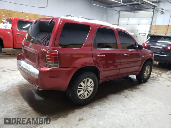 2005 Mercury Mariner Luxury z VIN 4M2YU57115DJ31385, wystawiony jako Copart lot #82533724 z przebiegiem 184 825 mil mil oraz Tytuł czysty. Historia ofert i sprzedaży dostępna na DreamBid. Obrazek 3.