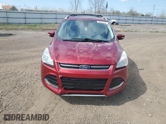 2014 Ford Escape Titanium with VIN 1FMCU9J94EUE49129, listed as a Copart auction lot 54357125 with 205,519 mi miles and Salvage Title. Bid and sale history available at carsss.com. Image 5.
