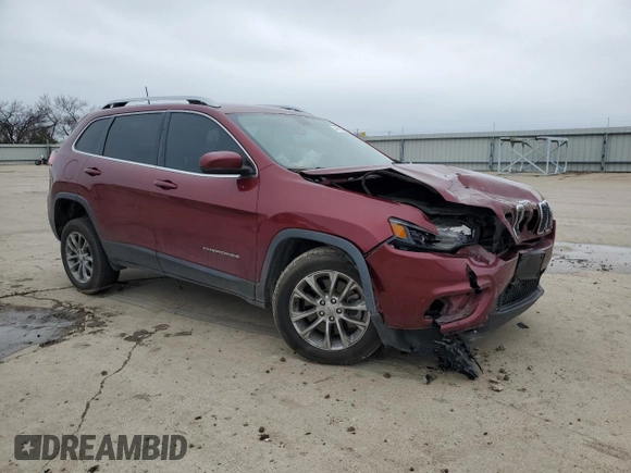 2019 Jeep Cherokee Latitude Plus with VIN 1C4PJLLB5KD110581, listed as a Copart auction lot 47652045 with 80,902 mi miles and Salvage Title. Bid and sale history available at DreamBid. Image 4.