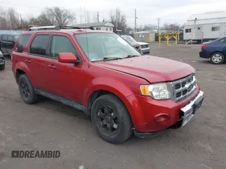 2012 Ford Escape Limited with VIN 1FMCU9E7XCKB49614, listed as a IAAI auction lot 41912644 with 160,258 mi miles. Bid and sale history available at carsss.com. Image 1.