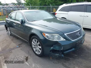 2007 Lexus LS 460 with VIN JTHBL46F475037017, listed as a IAAI auction lot 42291980 with 245,333 mi miles and . Bid and sale history available at DreamBid. Image 1.