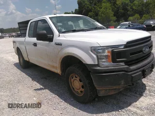 2018 Ford F-150 XL with VIN 1FTFX1E57JKF87173, listed as a IAAI auction lot 37144540 with 118,952 mi miles and . Bid and sale history available at DreamBid. Image 1.