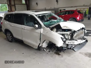 2019 Honda Pilot EX-L with VIN 5FNYF6H54KB076863, listed as a IAAI auction lot 42639376 with 86,841 mi miles and . Bid and sale history available at DreamBid. Image 1.