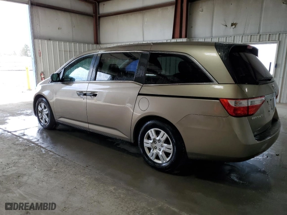 2013 Honda Odyssey LX with VIN 5FNRL5H27DB076212, listed as a Copart auction lot 52856615 with 123,096 mi miles and Salvage Title. Bid and sale history available at carsss.com. Image 2.