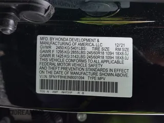 2022 Honda Passport TrailSport z VIN 5FNYF8H63NB001094, wystawiony jako IAAI lot #41765935 z przebiegiem 44 366 mil mil oraz . Historia ofert i sprzedaży dostępna na DreamBid. Obrazek 9.