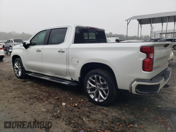 2019 Chevrolet Silverado 1500 High Country with VIN 3GCUYHEL7KG291171, listed as a Copart auction lot 44822445 with 0 mi miles and Salvage Title. Bid and sale history available at carsss.com. Image 2.