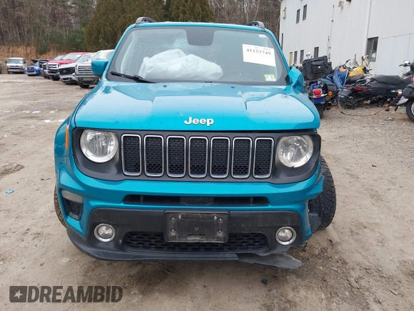 2020 Jeep Renegade Latitude with VIN ZACNJBBB7LPL94542, listed as a IAAI auction lot 41153749 with 67,706 mi miles. Bid and sale history available at carsss.com. Image 12.