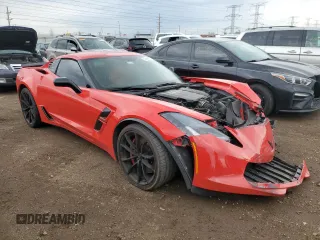 2019 Chevrolet Corvette Grand Sport 1LT z VIN 1G1YV2D70K5103683, wystawiony jako Copart lot #53854875 z przebiegiem 38 229 mil mil oraz Szkoda całkowita • Salvage title. Historia ofert i sprzedaży dostępna na DreamBid. Obrazek 4.