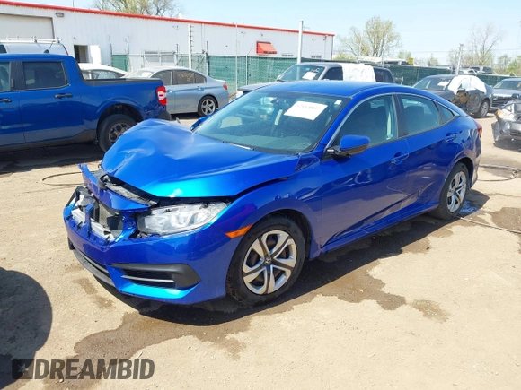 2018 Honda Civic LX with VIN 19XFC2F53JE020297, listed as a IAAI auction lot 42114807 with 124,058 mi miles and . Bid and sale history available at carsss.com. Image 17.