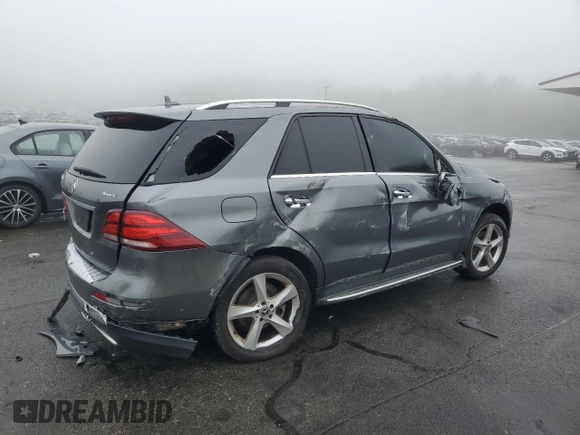 2018 Mercedes-Benz GLE 350 with VIN 4JGDA5HB4JB168775, listed as a Copart auction lot 55840605 with Not provided miles and Non repairable. Bid and sale history available at DreamBid. Image 3.