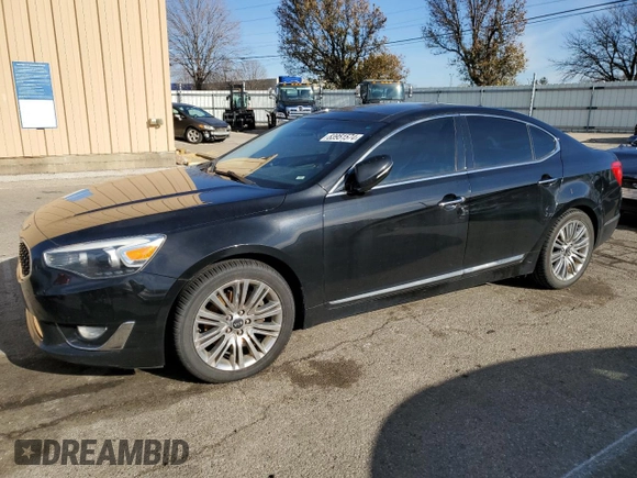 2014 Kia Cadenza Premium with VIN KNALN4D77E5143886, listed as a Copart auction lot 83951574 with 0 mi miles and Clean Title. Bid and sale history available at carsss.com. Image 1.