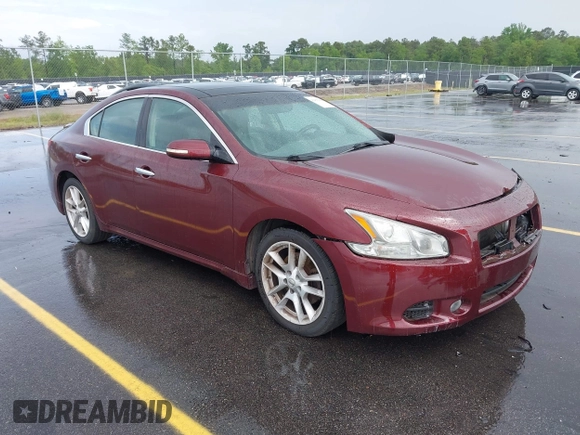2010 Nissan Maxima 3.5 SV with VIN 1N4AA5AP7AC809317, listed as a IAAI auction lot 42095436 with 144,556 mi miles. Bid and sale history available at carsss.com. Image 1.