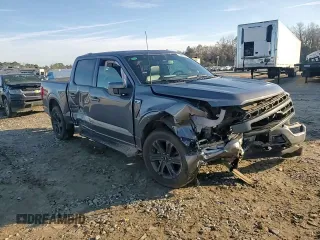 2023 Ford F-150 XL with VIN 1FTFW1E87PFB89685, listed as a Copart auction lot 42960605 with 20,077 mi miles and Salvage Title. Bid and sale history available at carsss.com. Image 10.