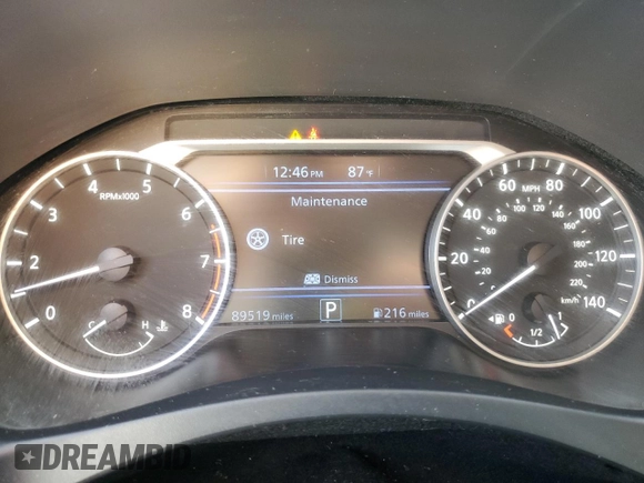2021 Nissan Altima 2.5 SR with VIN 1N4BL4CV5MN338894, listed as a Copart auction lot 80216854 with 89,519 mi miles and Salvage Title. Bid and sale history available at carsss.com. Image 9.