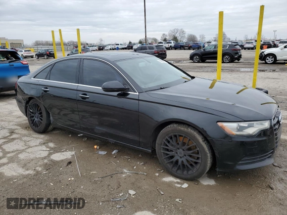 2015 Audi A6 Premium Plus with VIN WAUGFAFC9FN018686, listed as a Copart auction lot 53133675 with Not provided miles and Salvage title. Bid and sale history available at DreamBid. Image 4.