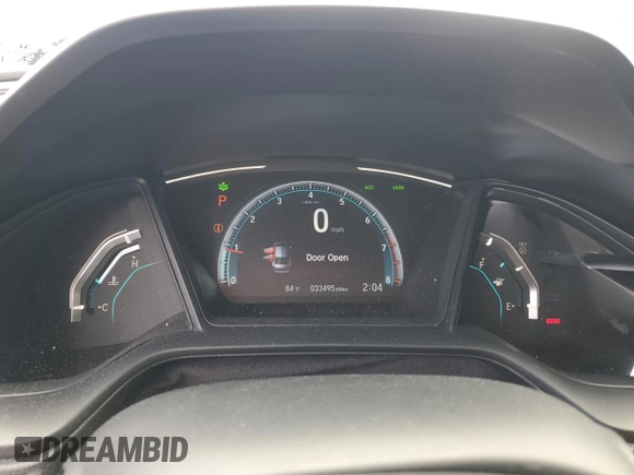2020 Honda Civic LX with VIN 2HGFC2F69LH575112, listed as a Copart auction lot 55664005 with 33,495 mi miles and Non Repairable. Bid and sale history available at DreamBid. Image 9.