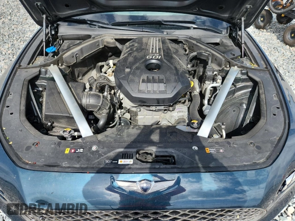 2023 Genesis G70 2.0T with VIN KMTG34TA3PU108506, listed as a Copart auction lot 61137005 with 40,950 mi miles and Salvage title. Bid and sale history available at DreamBid. Image 11.