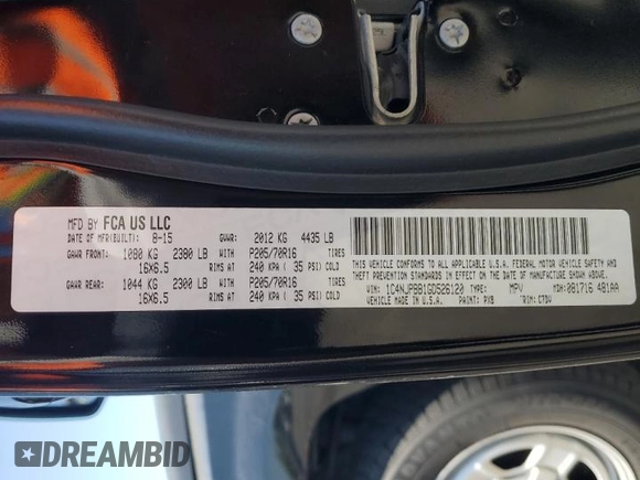 2016 Jeep Patriot Sport with VIN 1C4NJPBB1GD526120, listed as a Copart auction lot 57915005 with 153,283 mi miles and Salvage title. Bid and sale history available at DreamBid. Image 13.