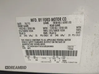 2016 Ford Explorer Platinum z VIN 1FM5K8HT5GGB26980, wystawiony jako IAAI lot #42674613 z przebiegiem 94 957 mil mil oraz . Historia ofert i sprzedaży dostępna na DreamBid. Obrazek 9.